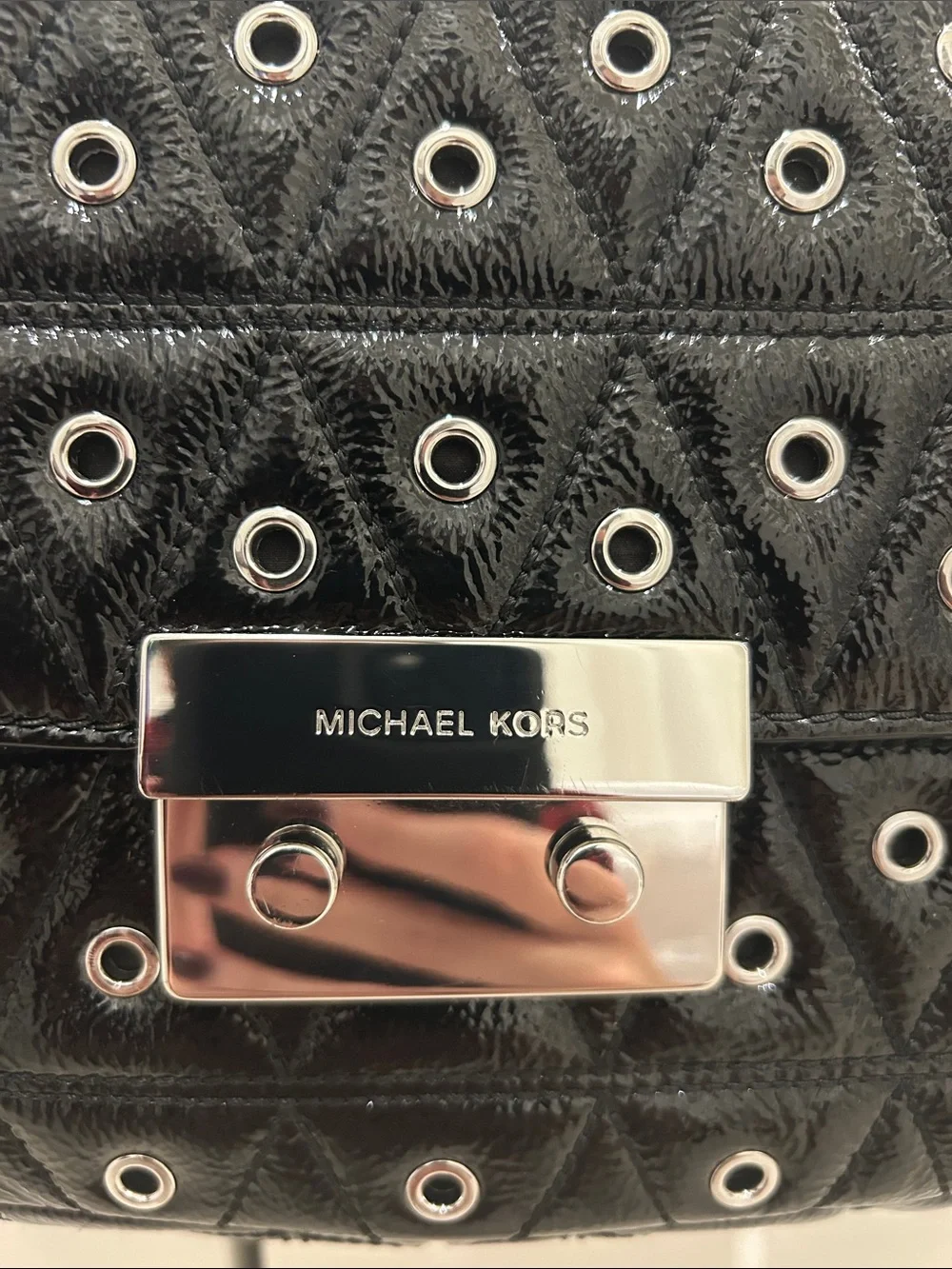 Michael Kors (NWT) Sloan Grommet Large Quilted Leather Shoulder Bag
